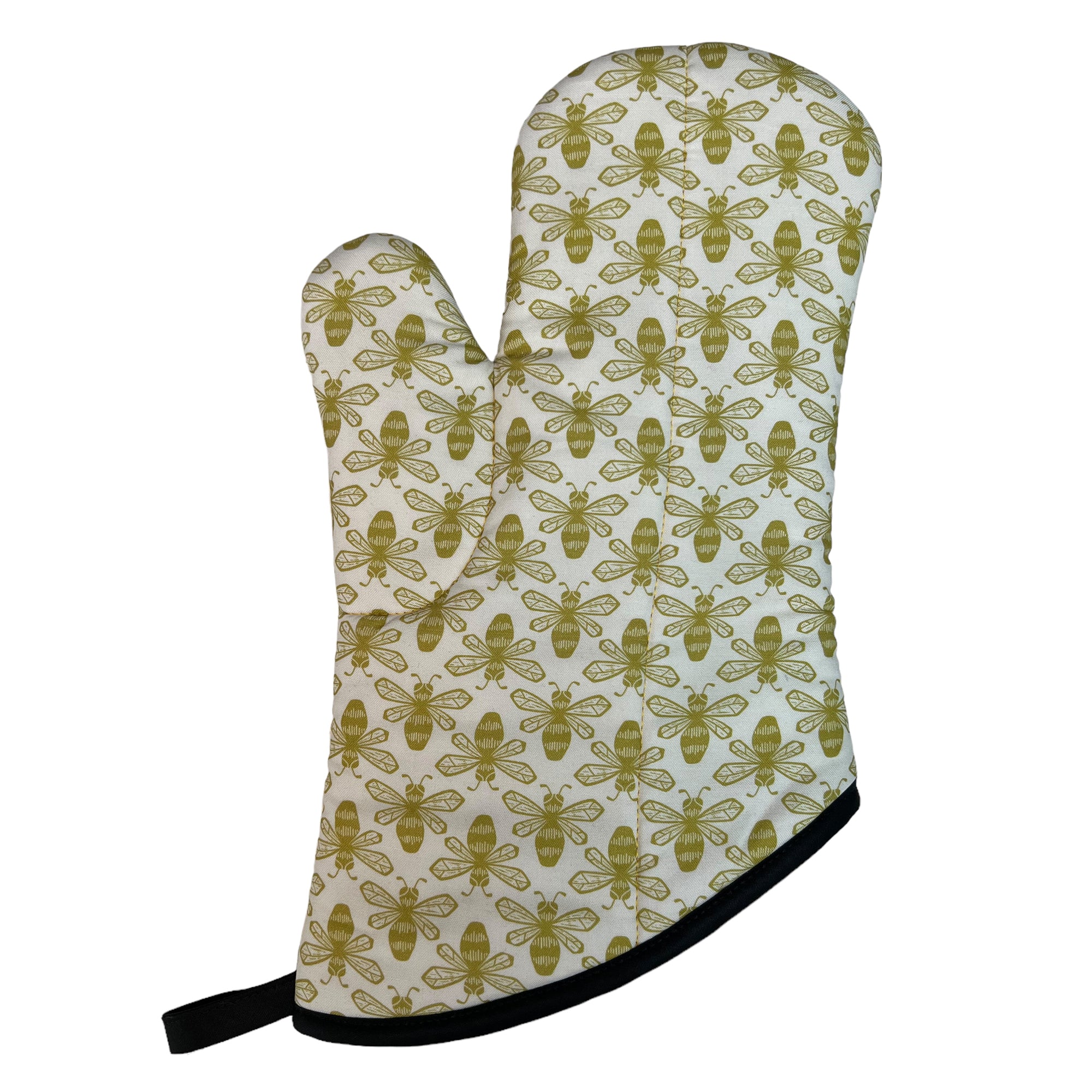 Golden Bees Mitt Set