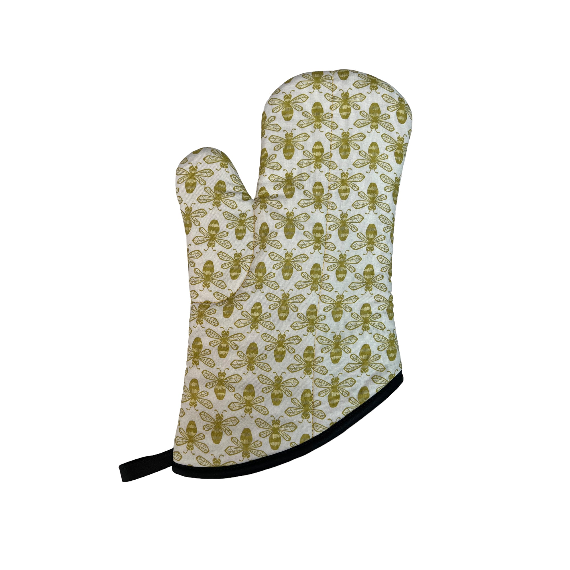 Golden Bees Oven Mitt