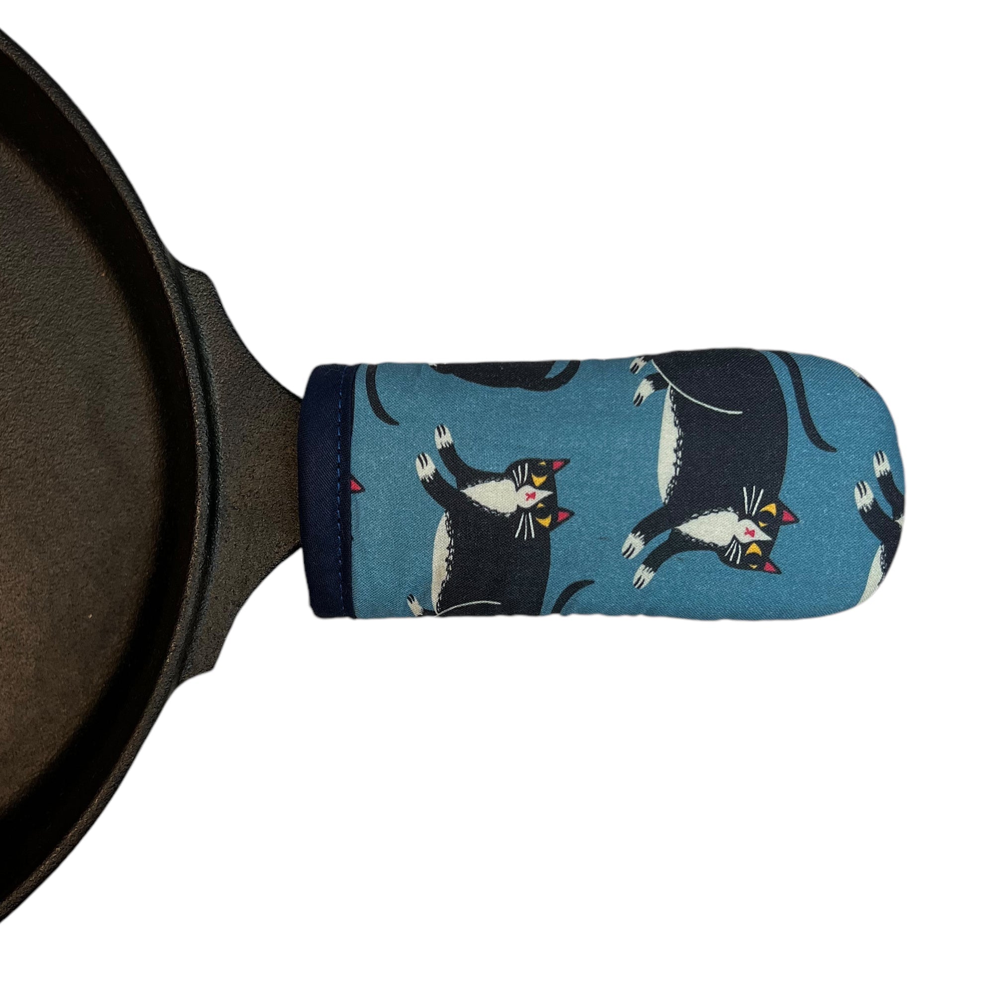 Midnight Meow Cast Iron Skillet Mitt