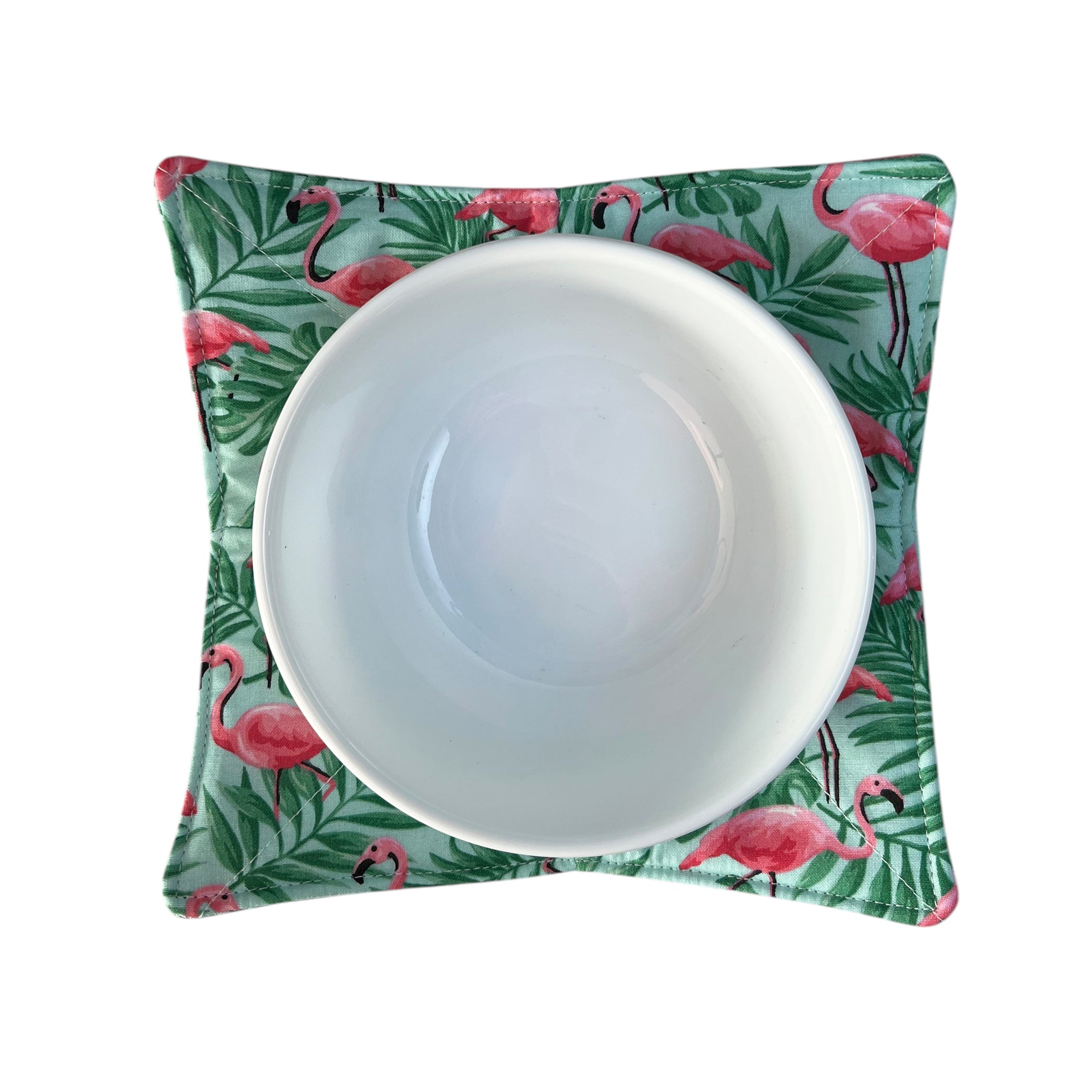 Flamingo Paradise Microwave Bowl Cozy