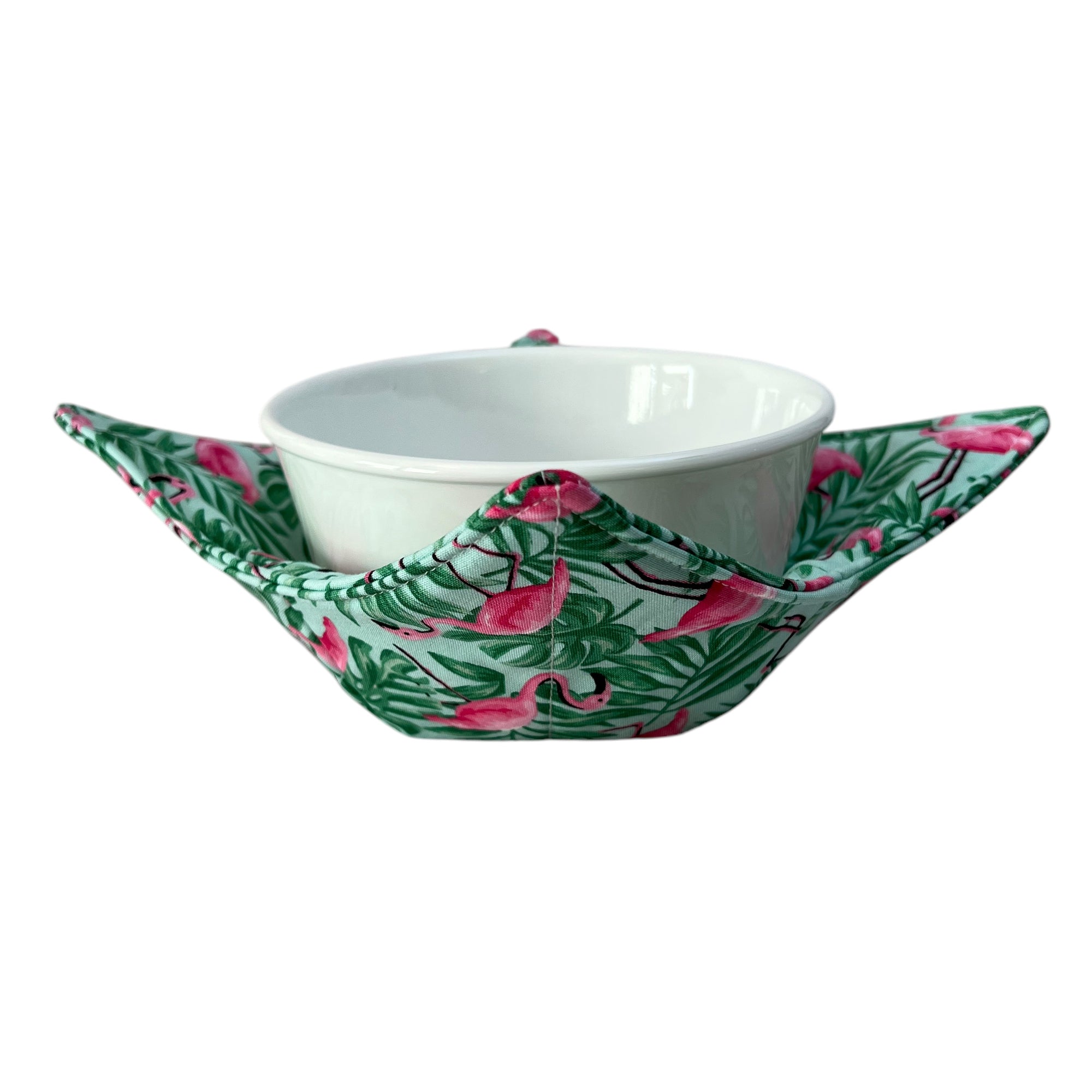 Flamingo Paradise Microwave Bowl Cozy