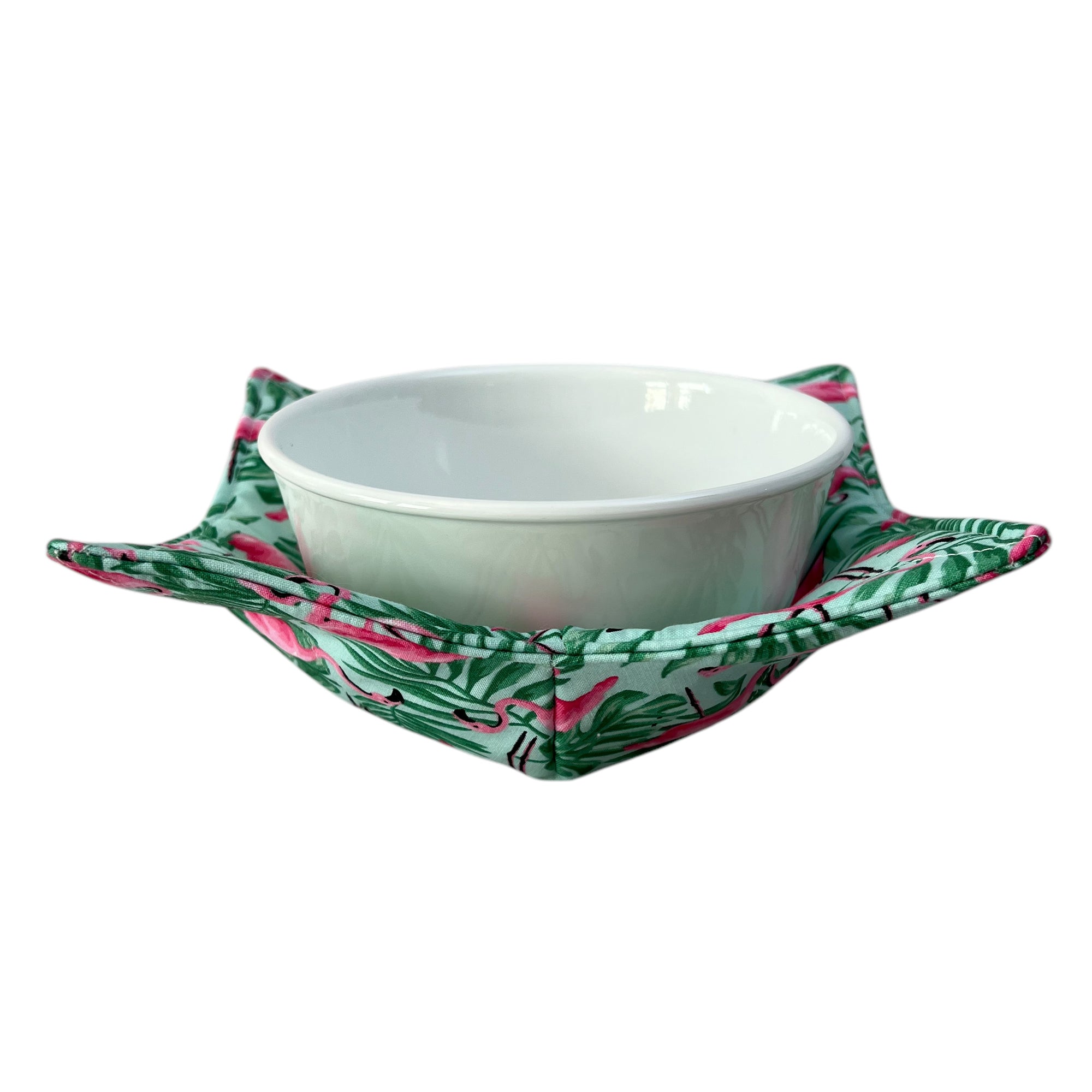 Flamingo Paradise Microwave Bowl Cozy