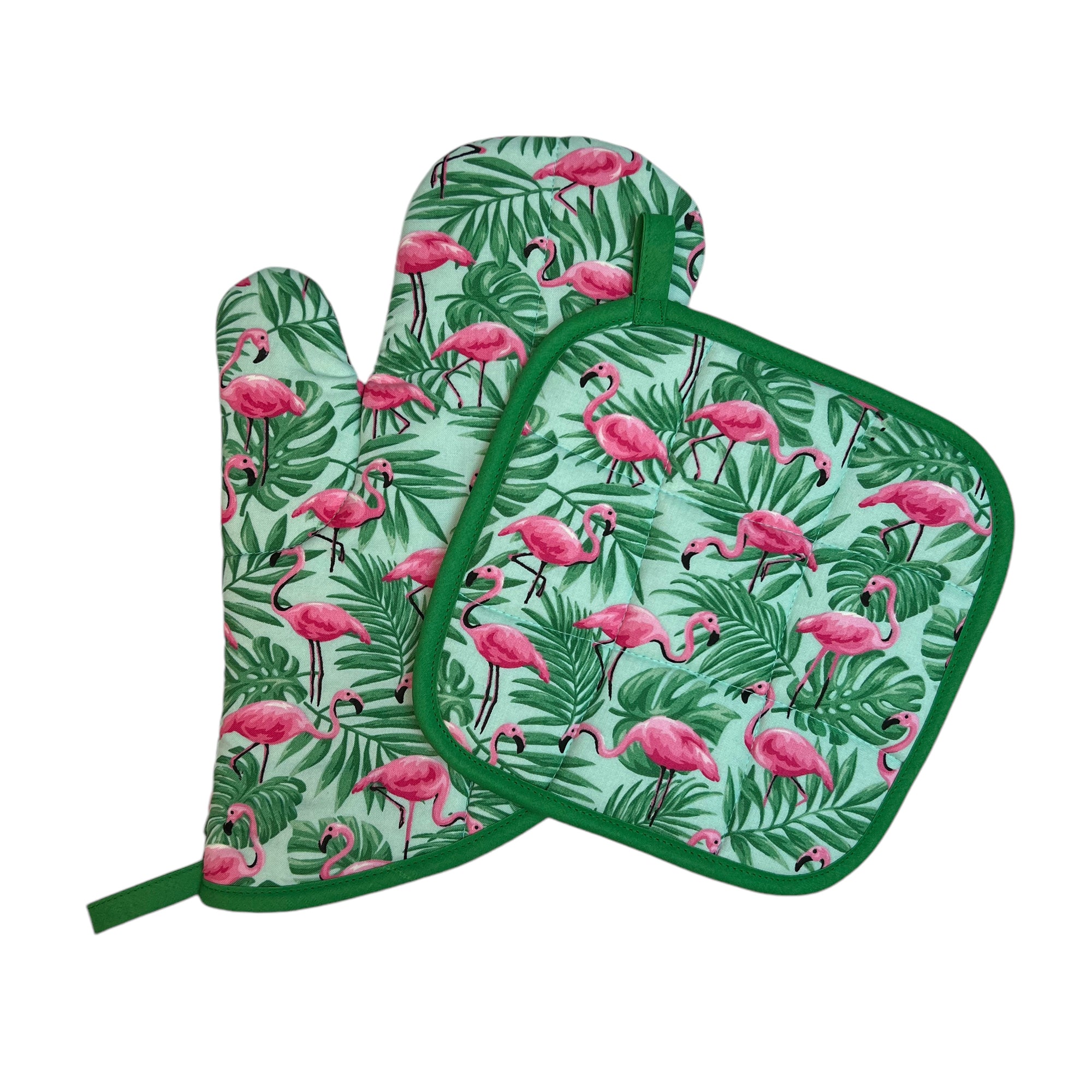 Flamingo Paradise Mitt Set