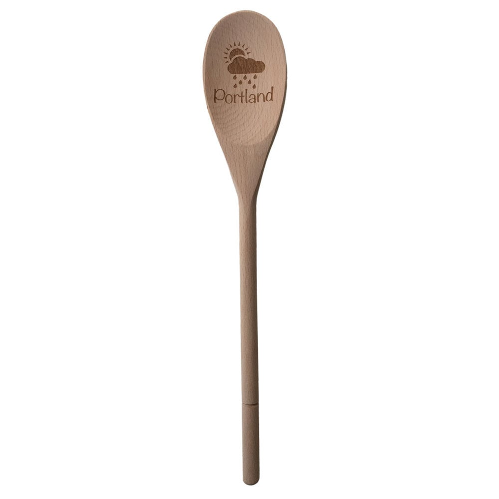 Portland Rain Wooden Spoon