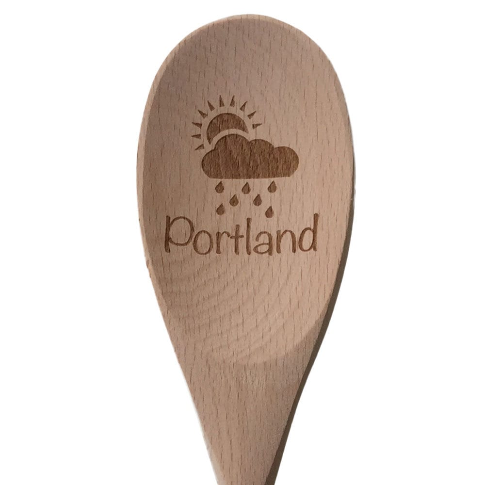 Portland Rain Wooden Spoon