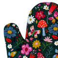 Load image into Gallery viewer, Floral Mushroom Oven Mitt
