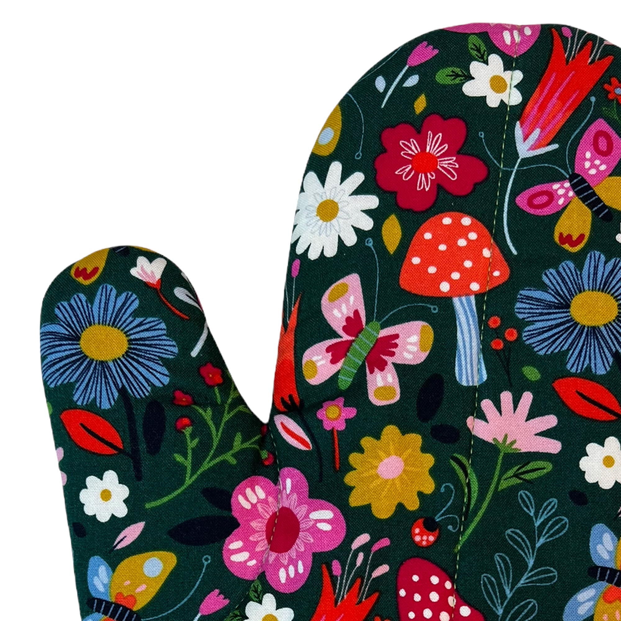 Floral Mushroom Oven Mitt