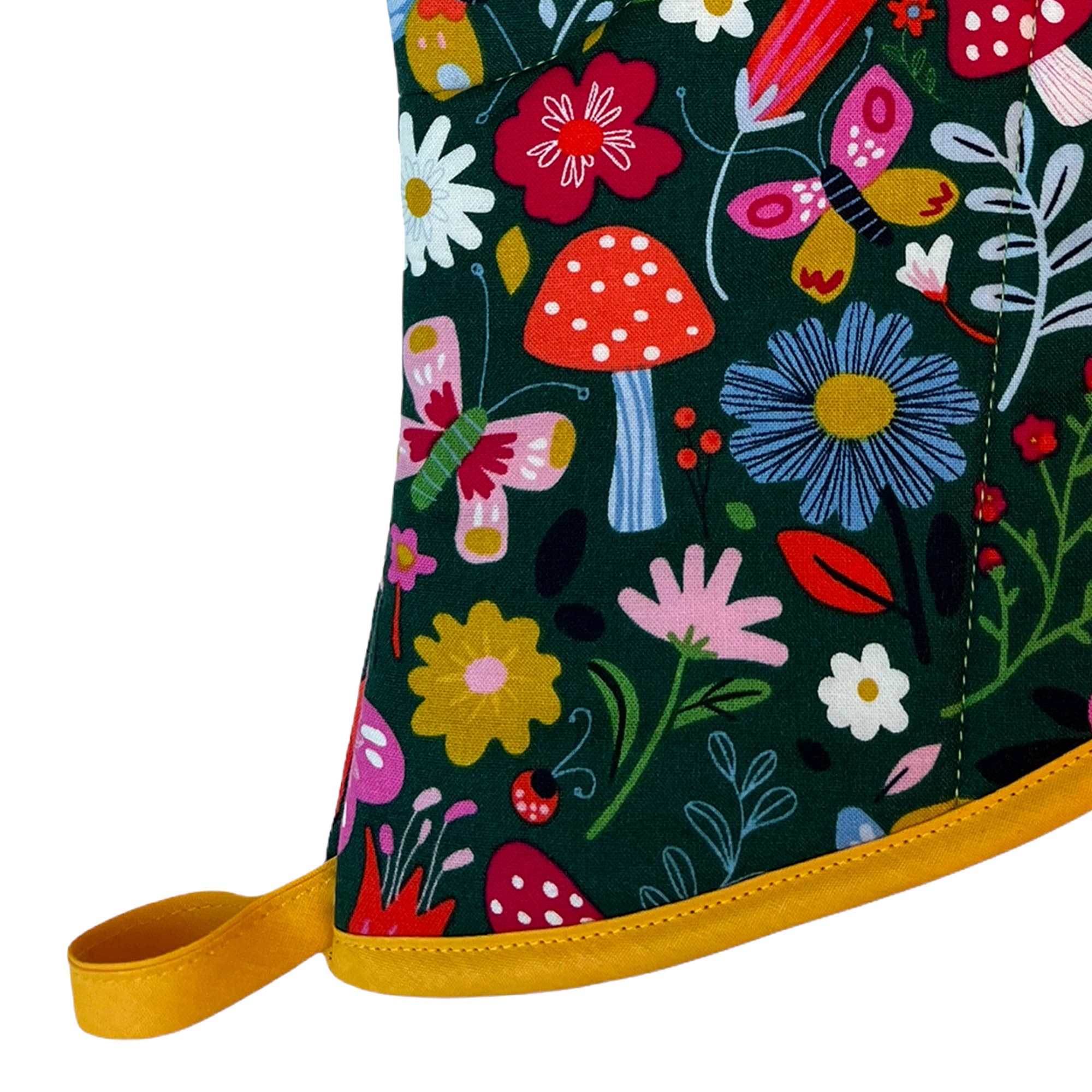 Floral Mushroom Oven Mitt