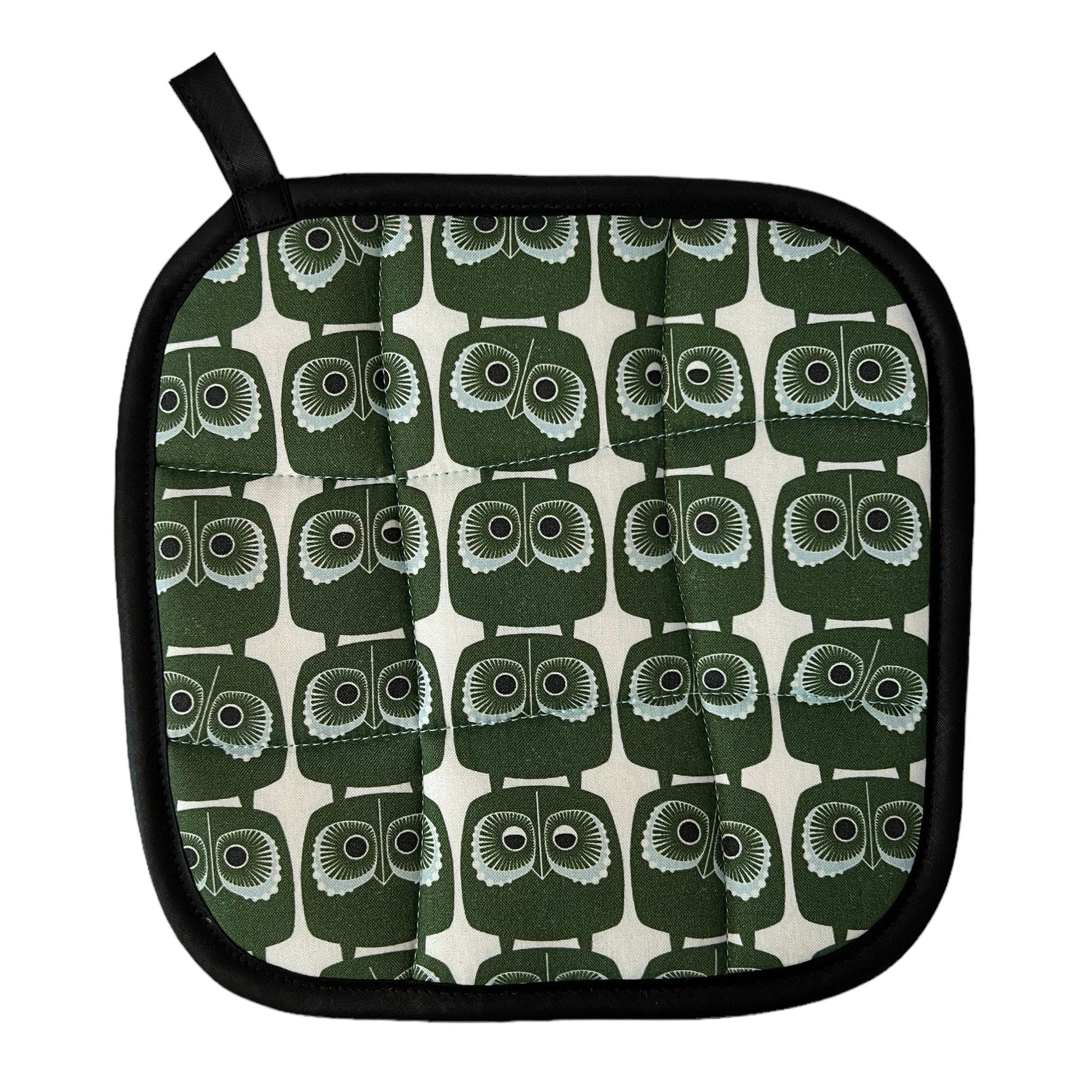 Green Owls Pot Holder