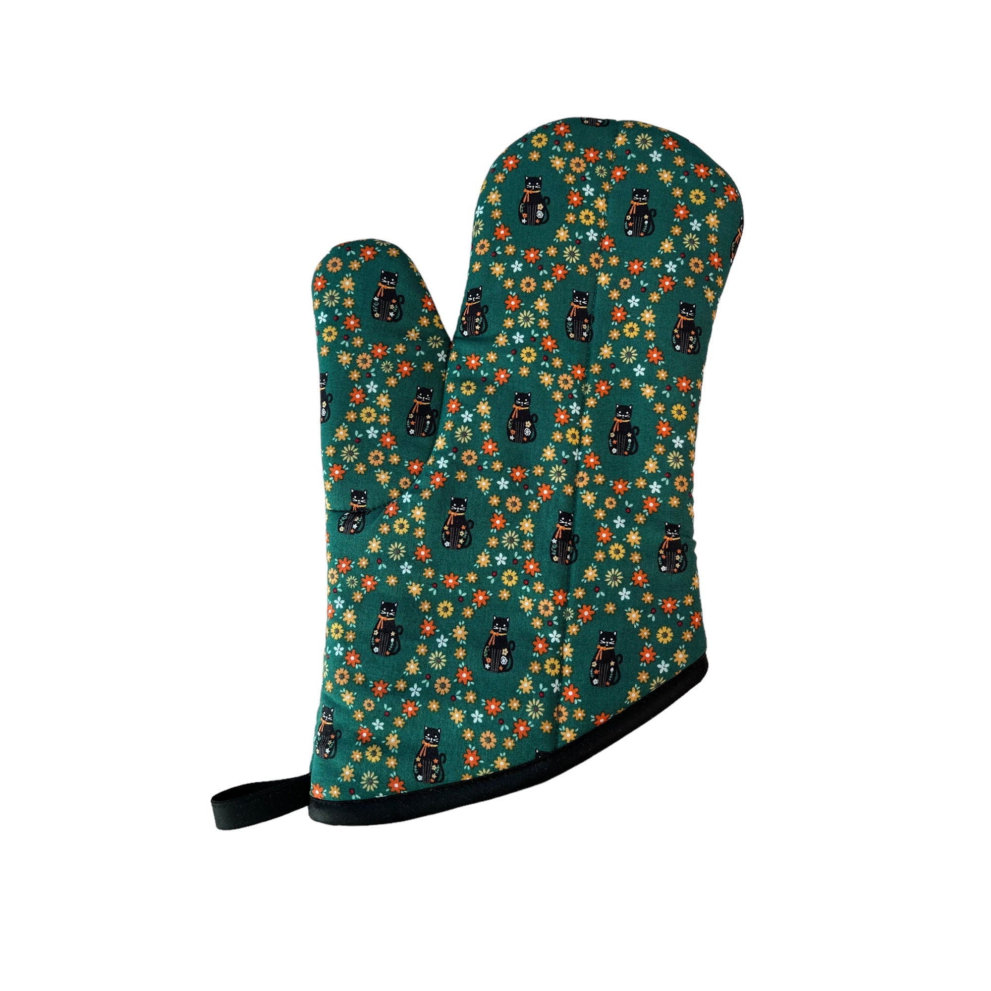 Kitties in Bloom Oven Mitt