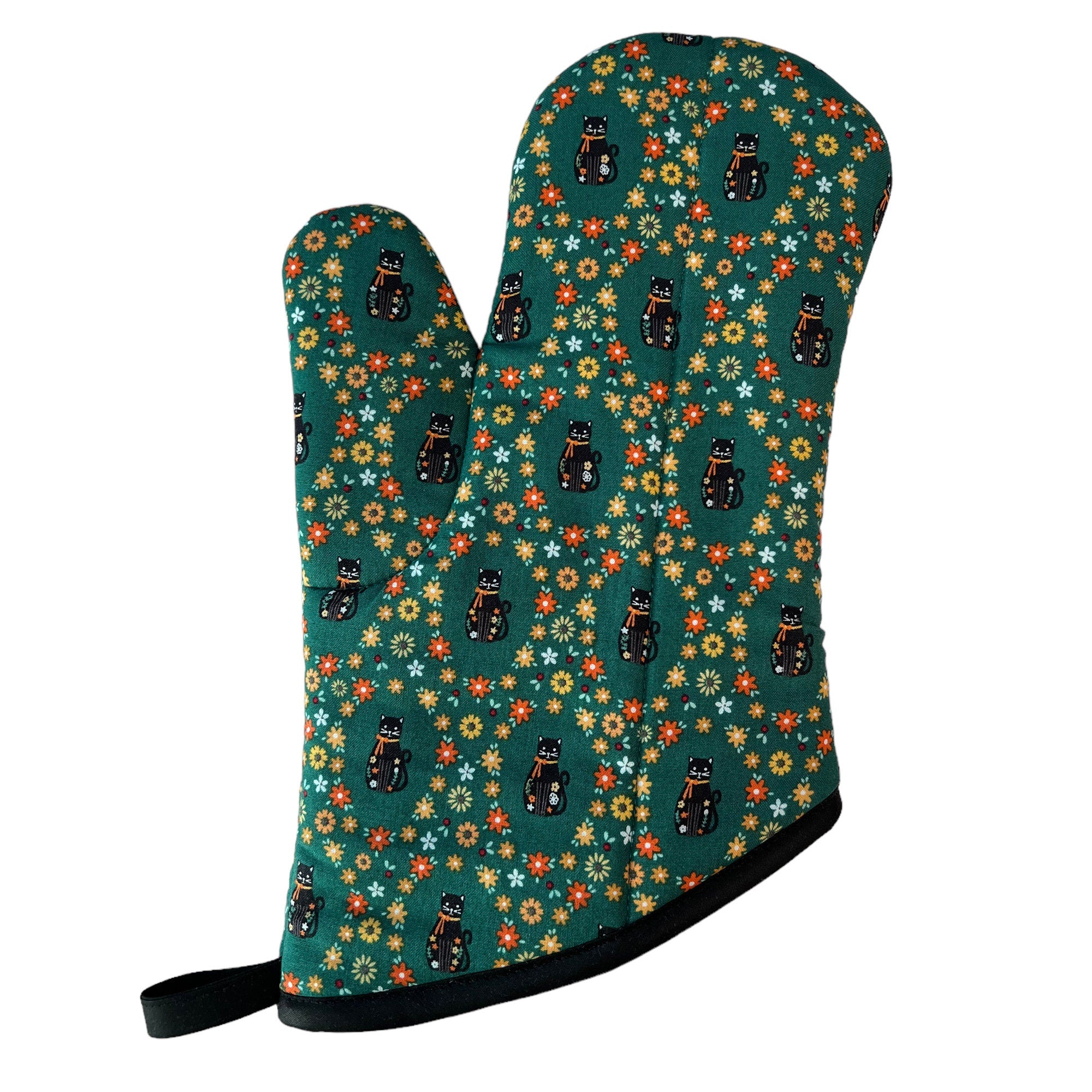 Kitties in Bloom Oven Mitt