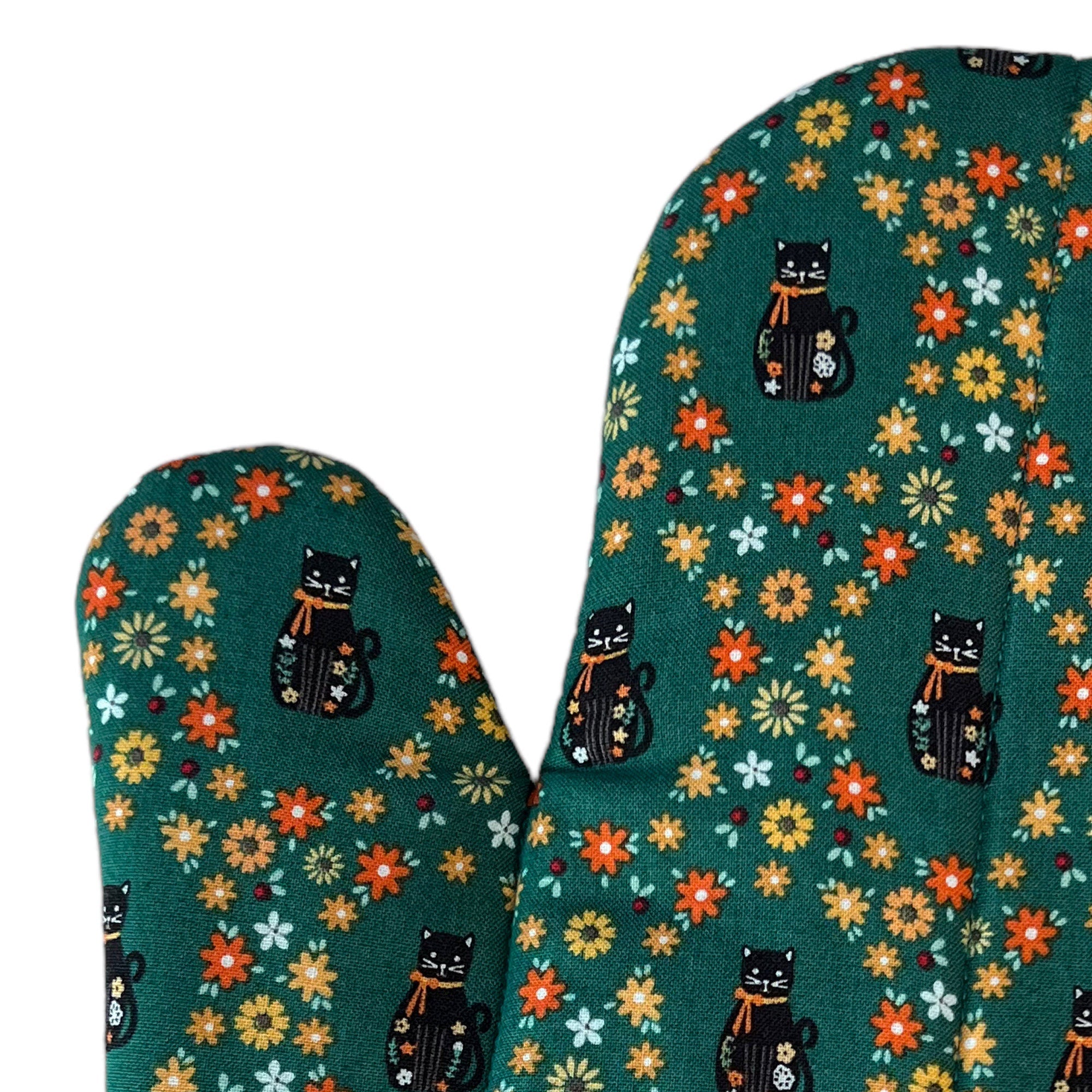 Kitties in Bloom Oven Mitt