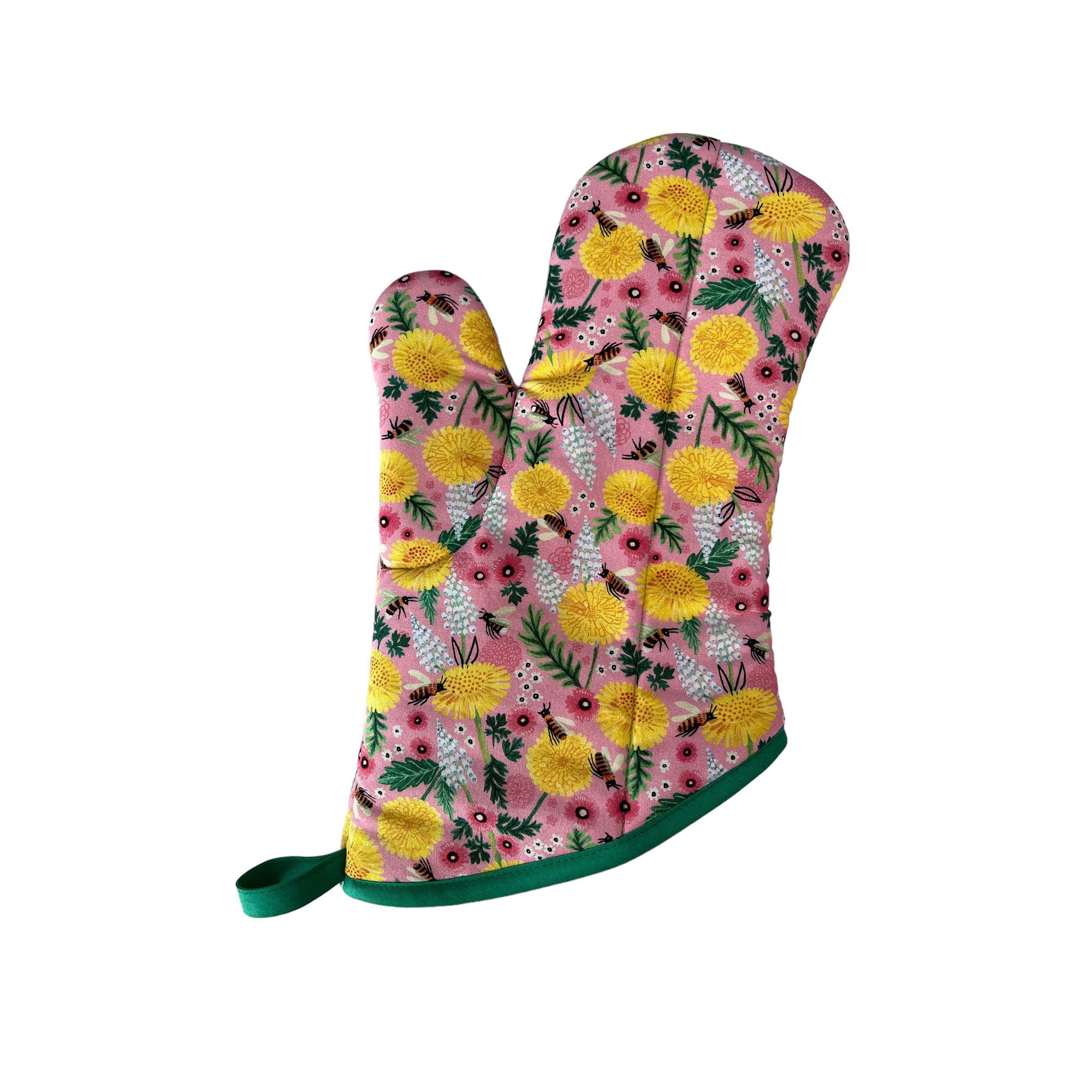 SALE- Springtime Bees Oven Mitt