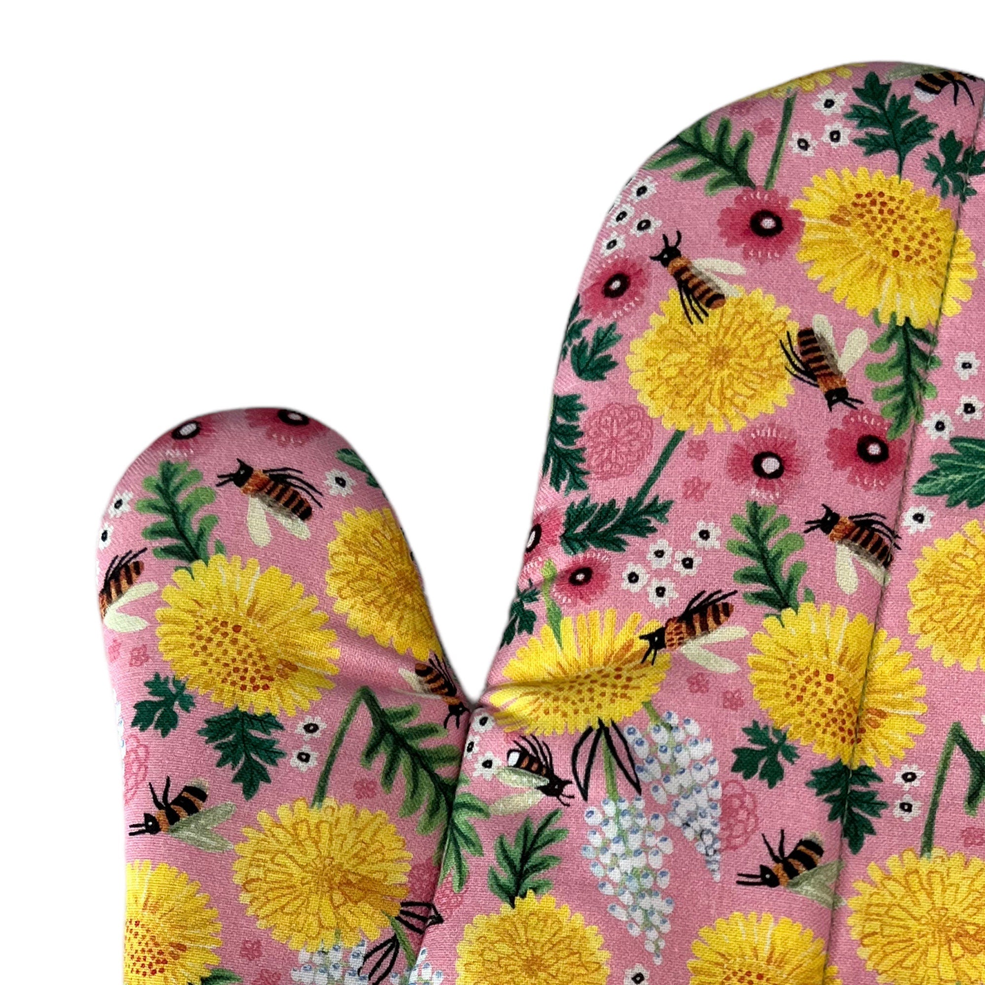 SALE- Springtime Bees Oven Mitt