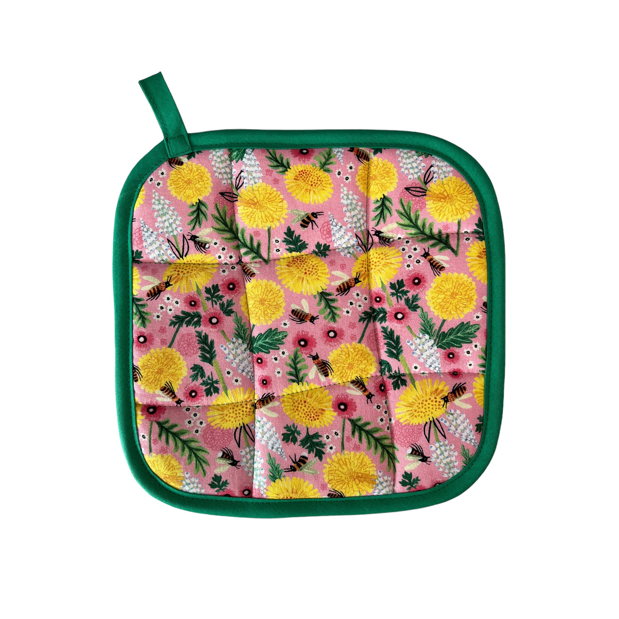 SALE- Springtime Bees Pot holder