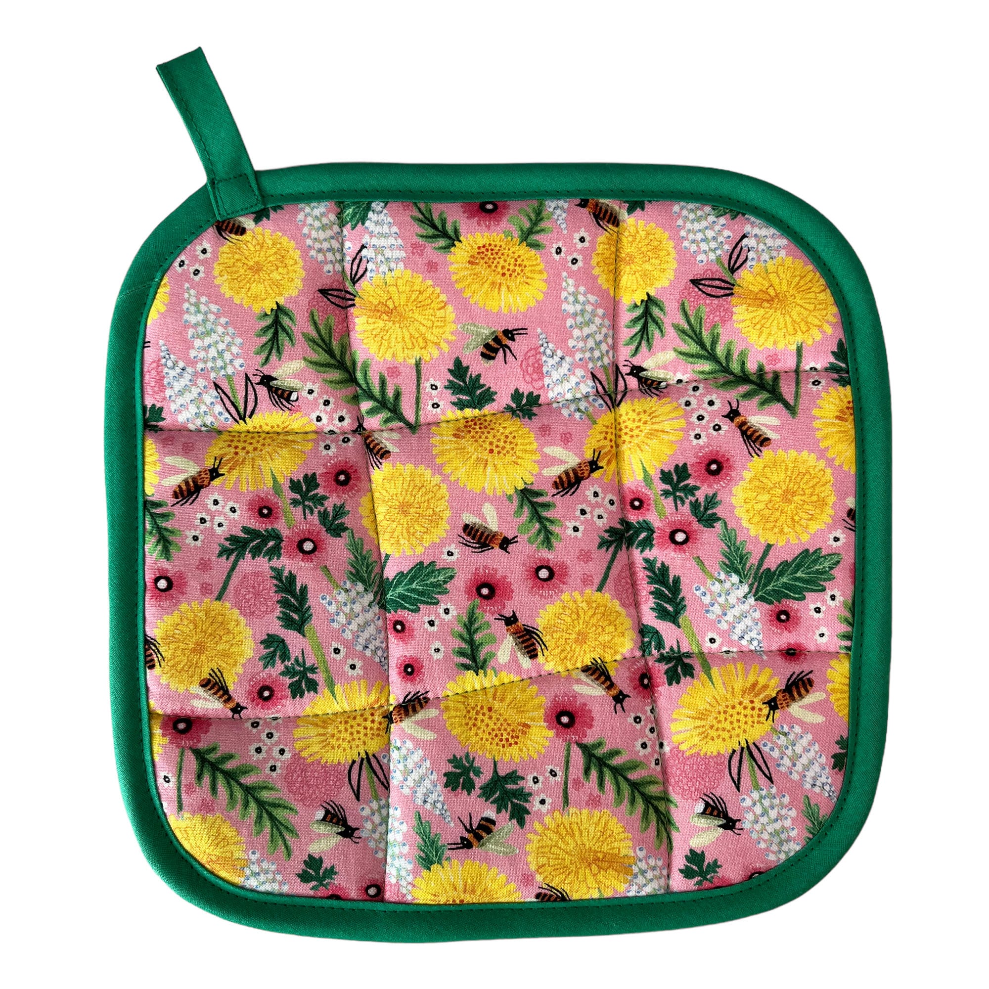 SALE- Springtime Bees Pot holder