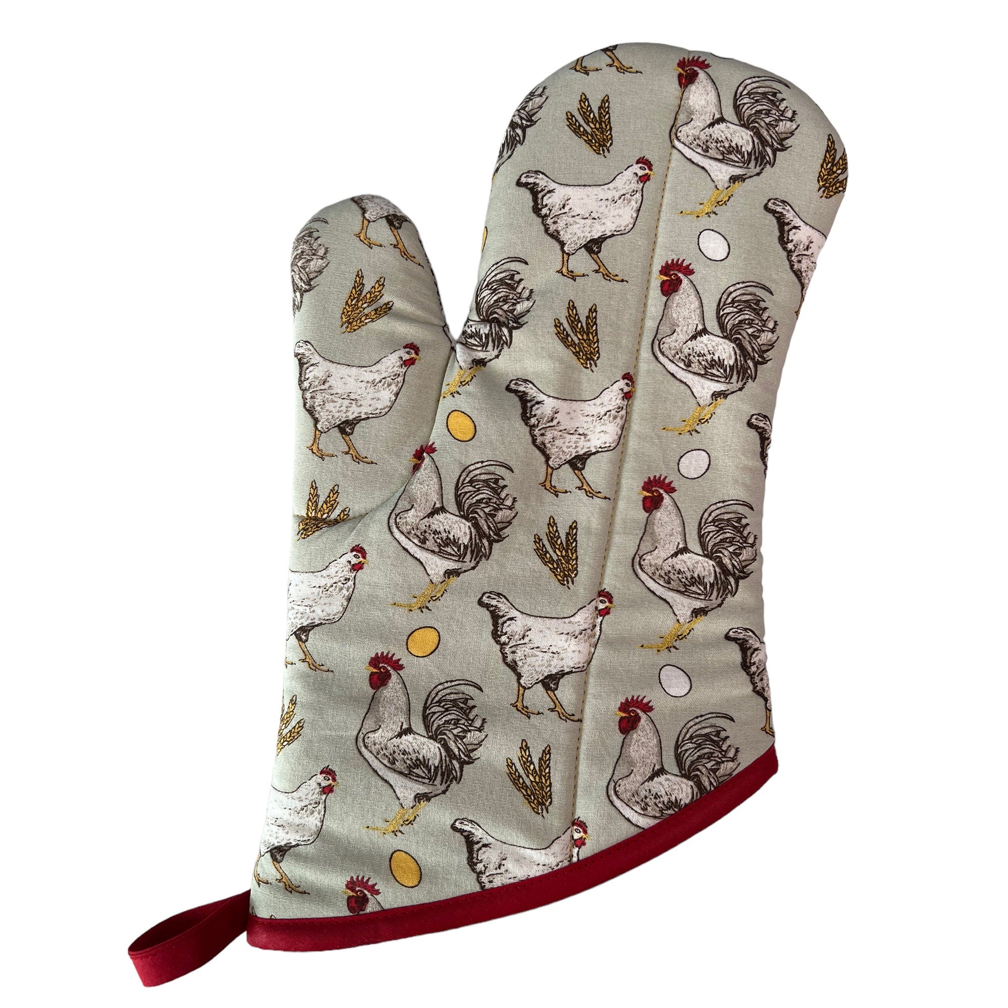 Barnyard Chickens Mitt Set