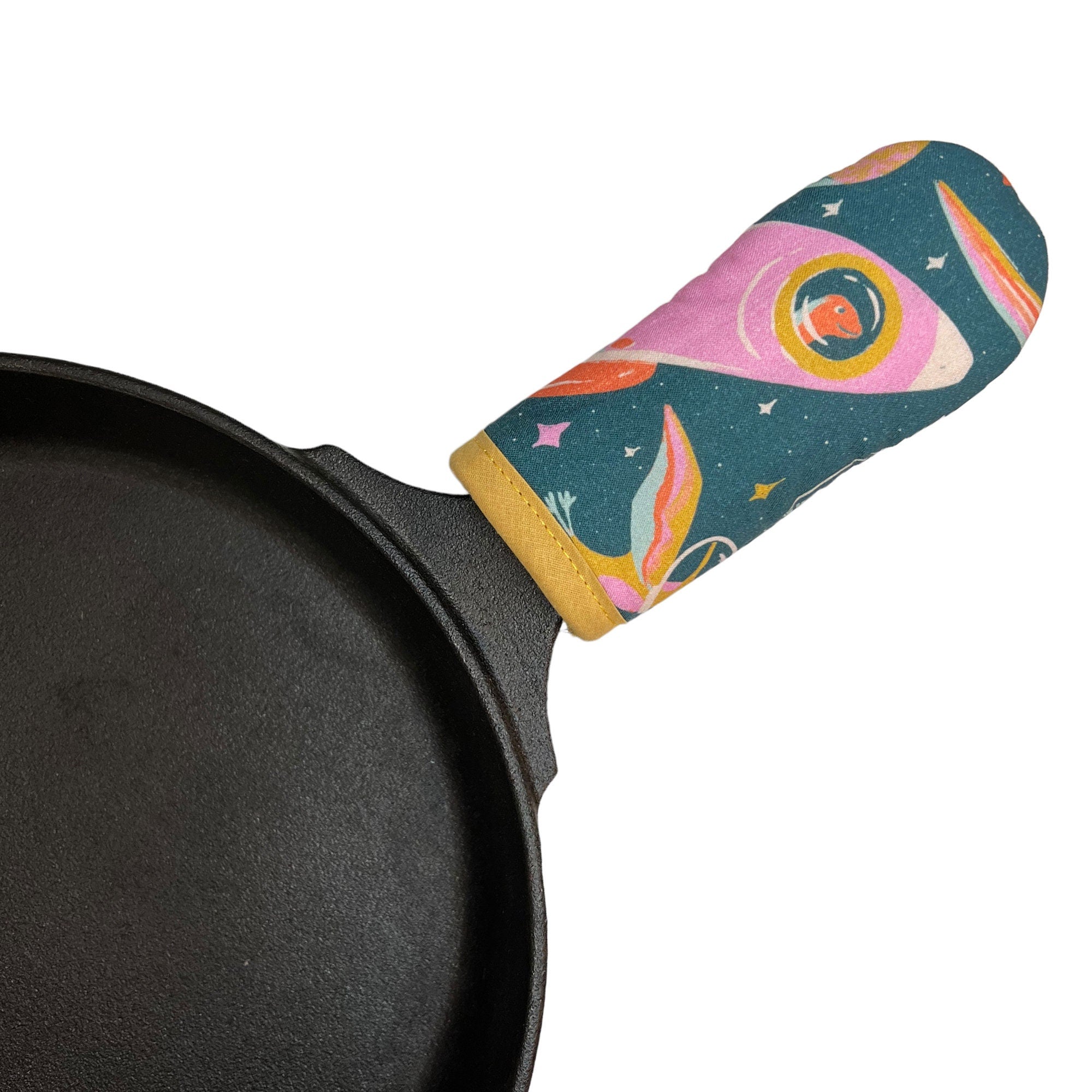 Galactic Dino Cast Iron Skillet Mitt