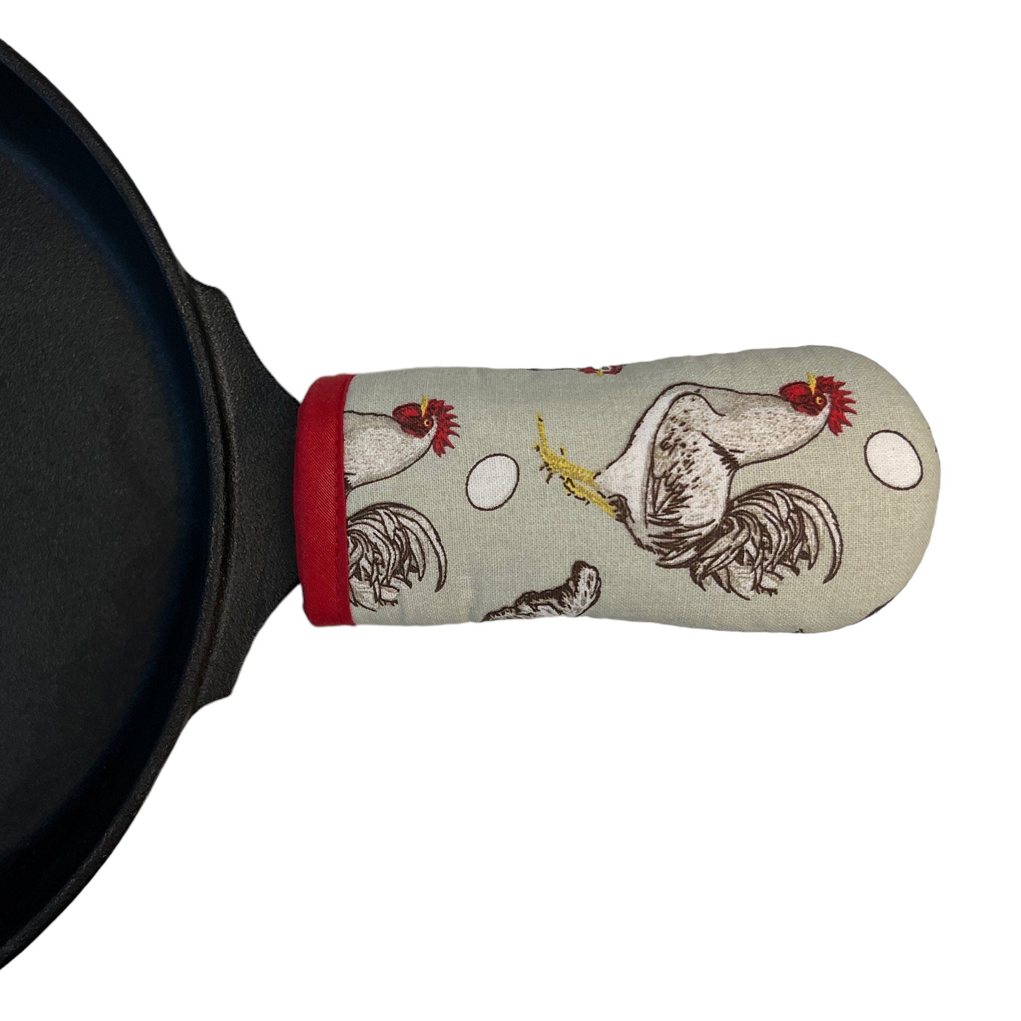 Barnyard Chickens Cast Iron Skillet Mitt