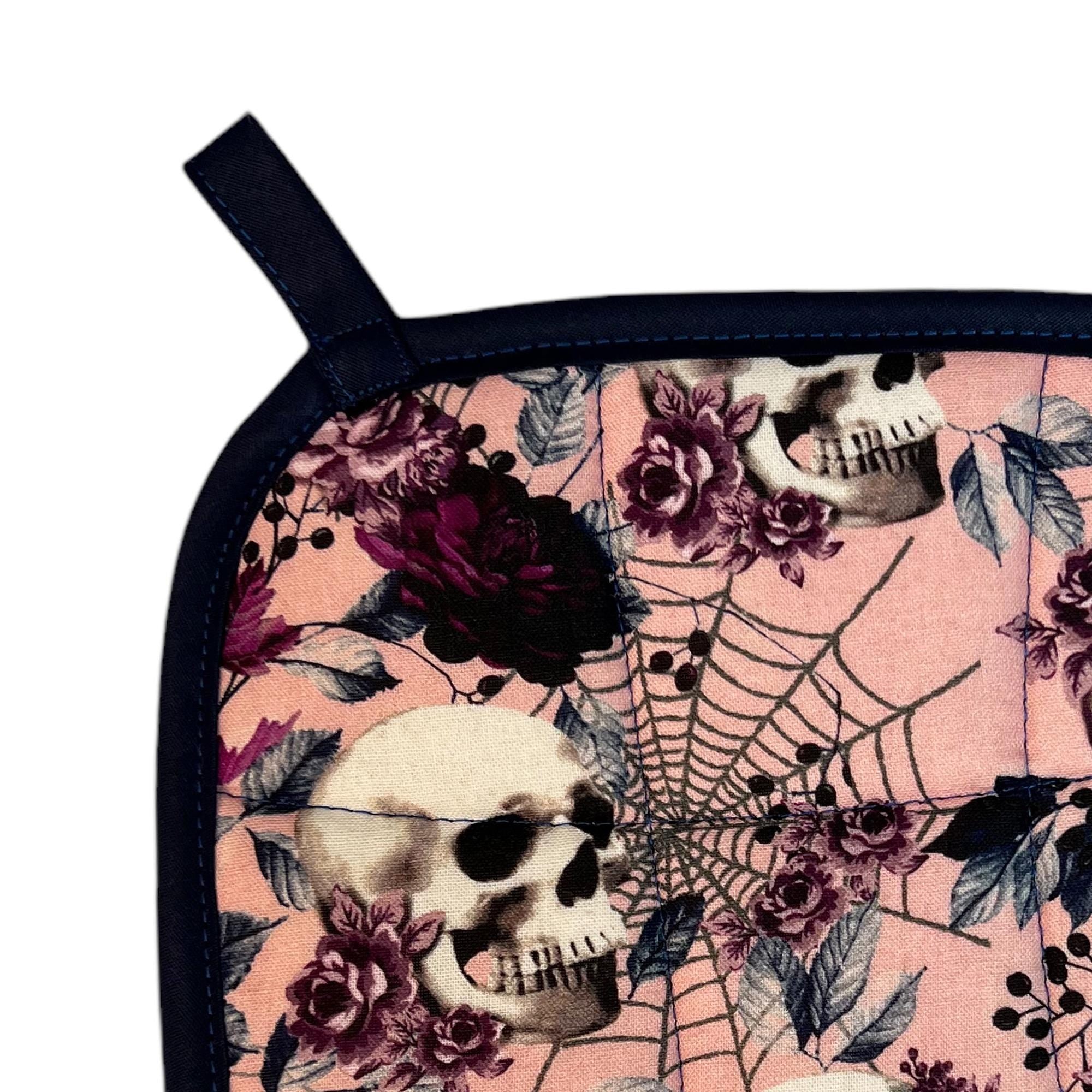 Midnight Garden of Skulls Pot holder