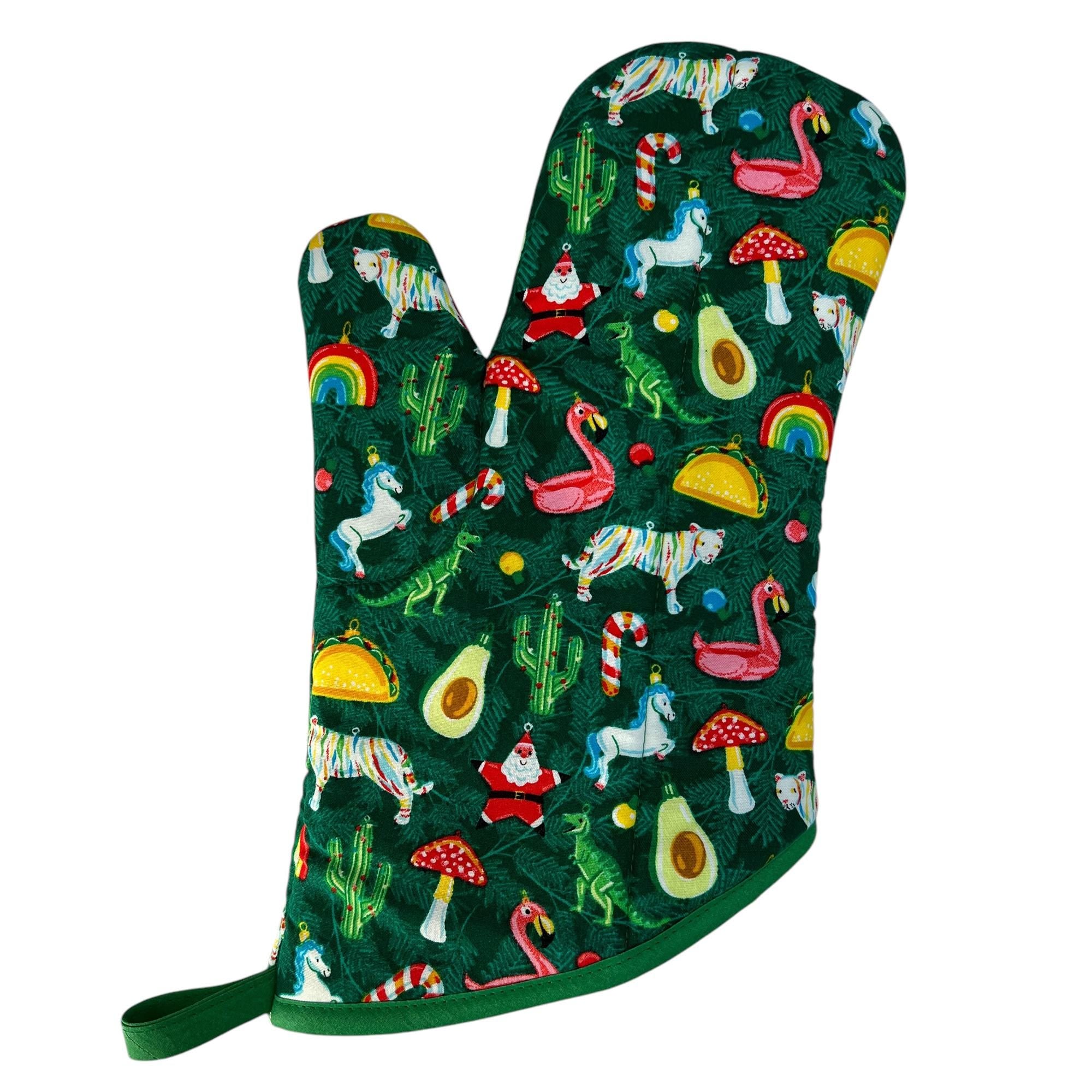 SALE- Deck the Tree Oven Mitt