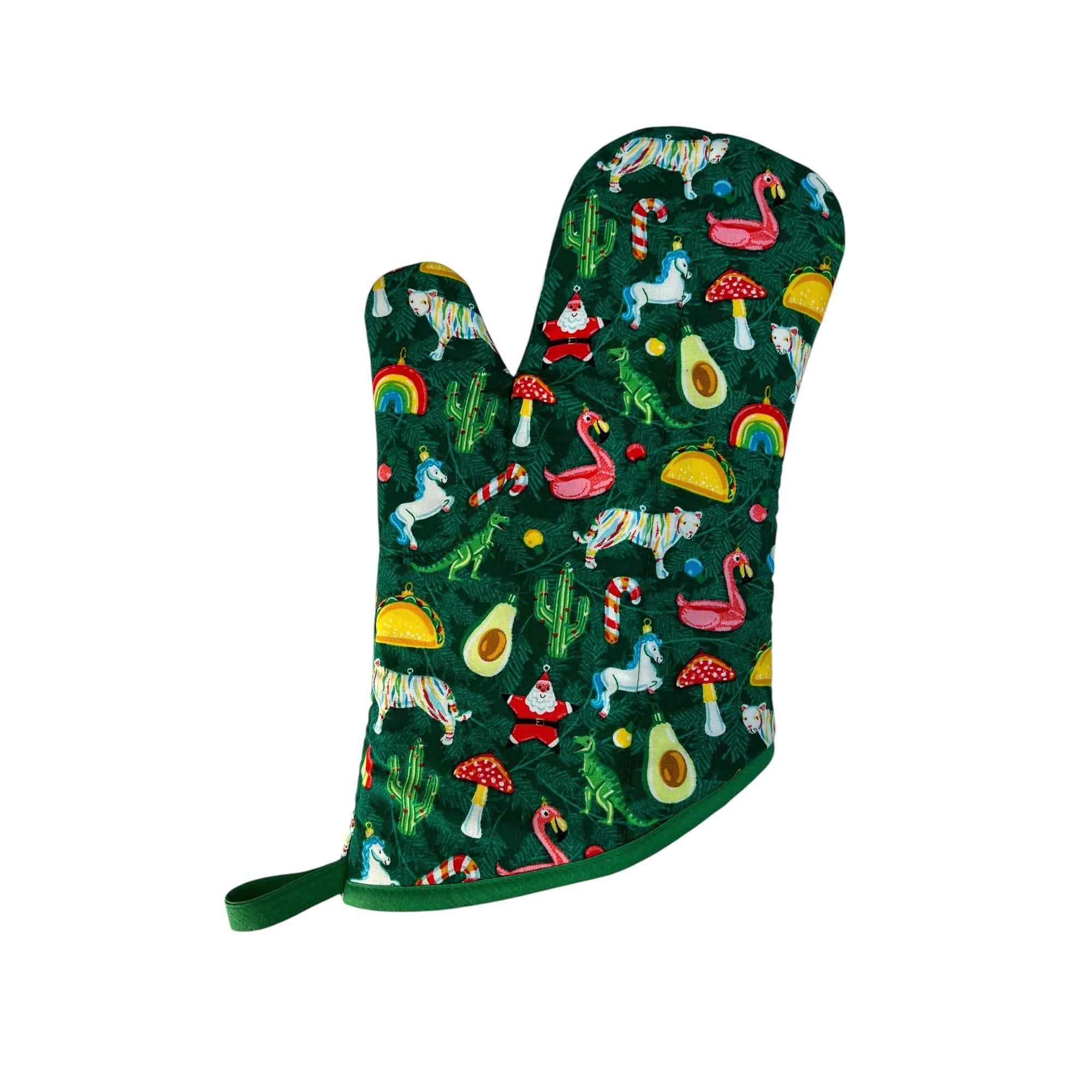 SALE- Deck the Tree Oven Mitt