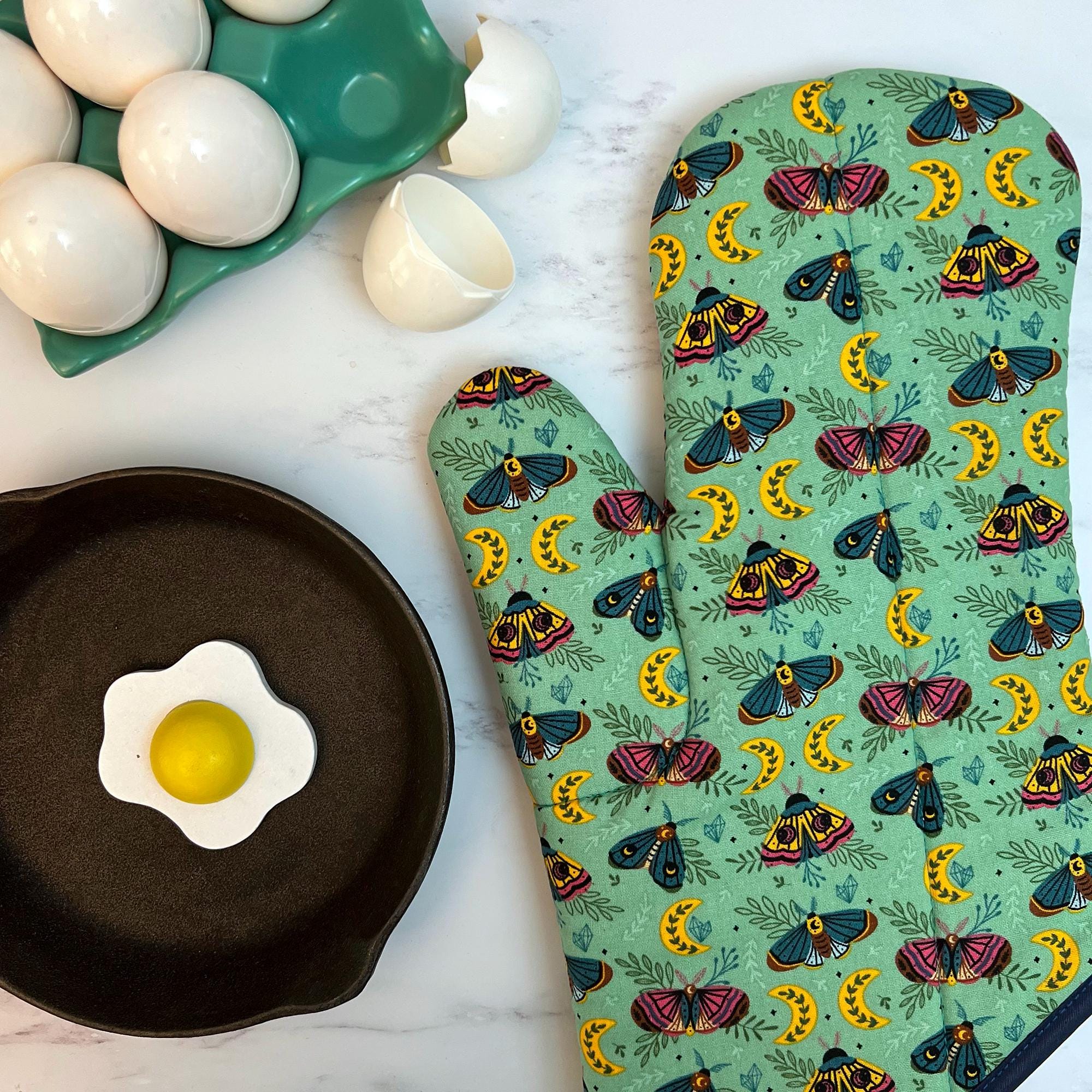 Moonlit Moths Oven Mitt