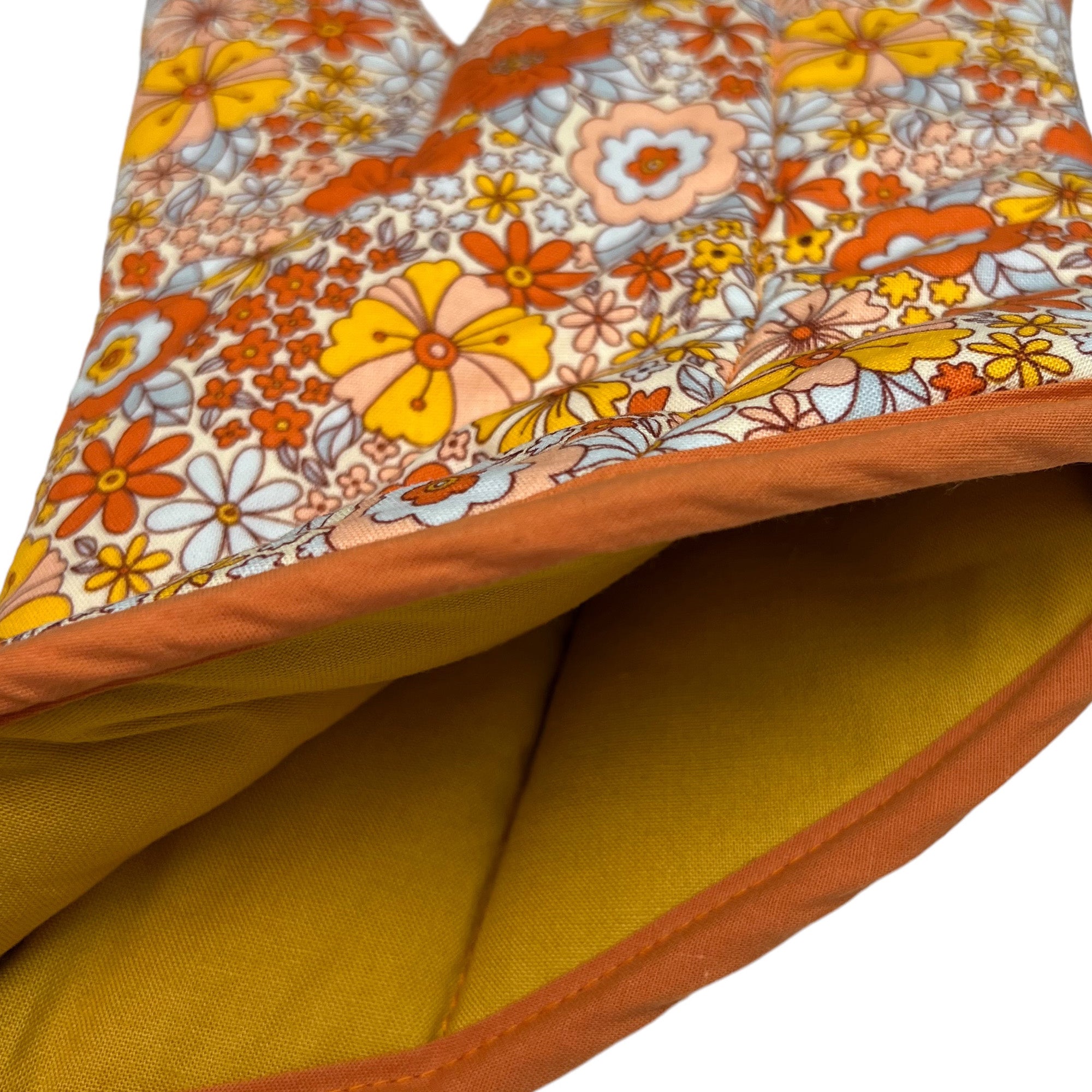 Sunshine Blooms Flowers Mitt Set