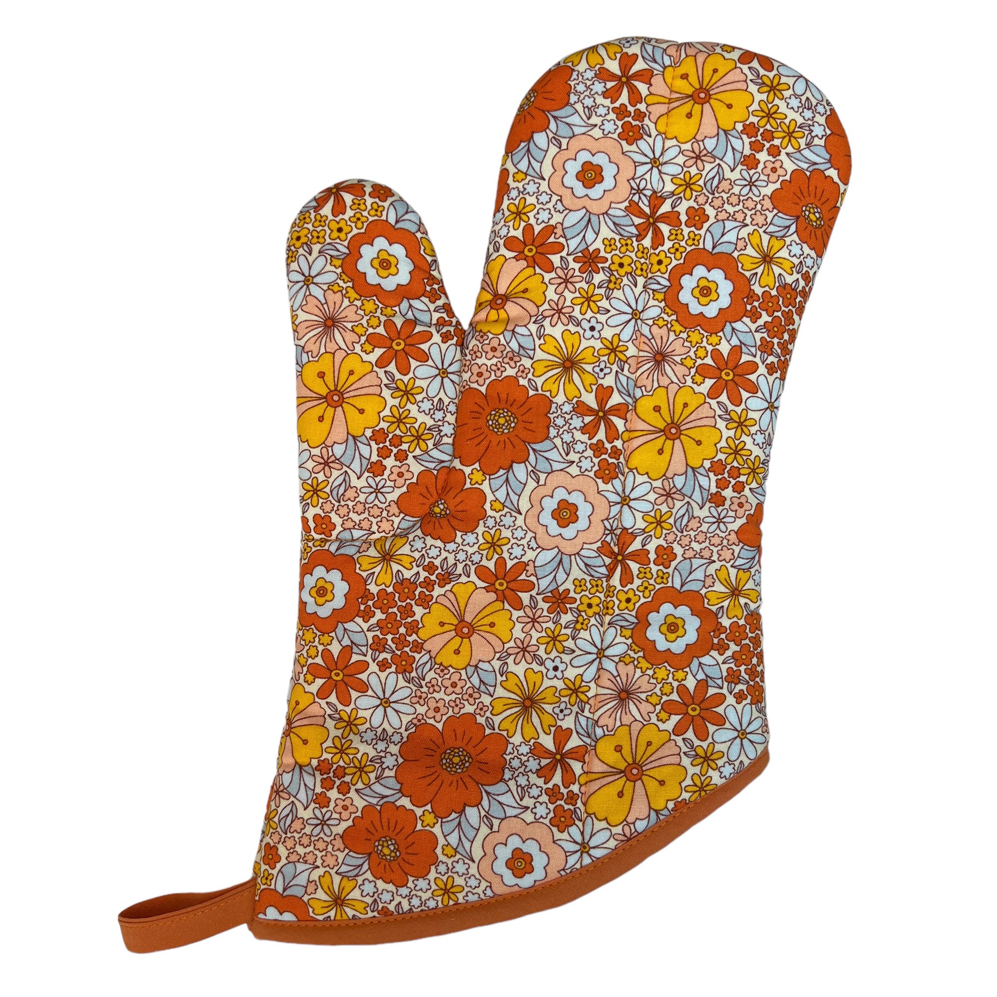 Sunshine Blooms Flowers Mitt Set