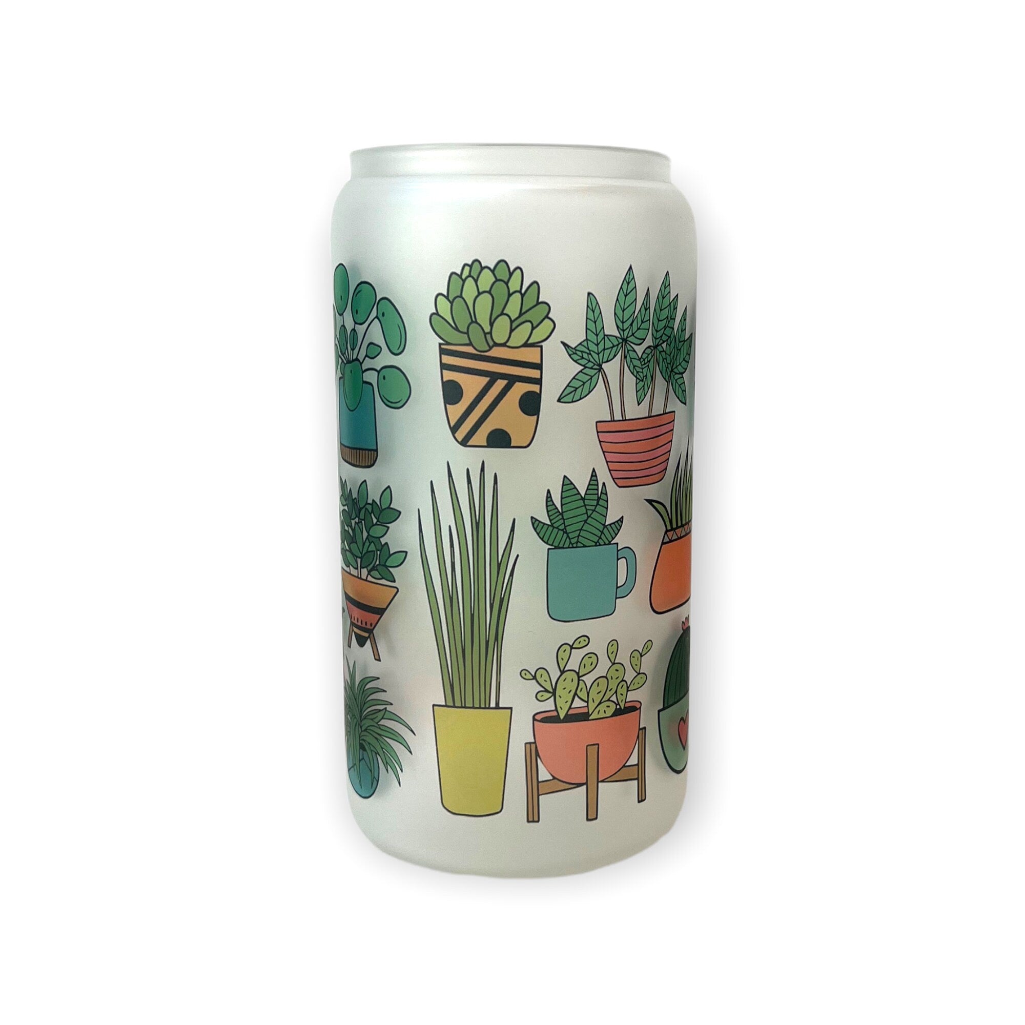 Plants & Succulents Glass Tumbler